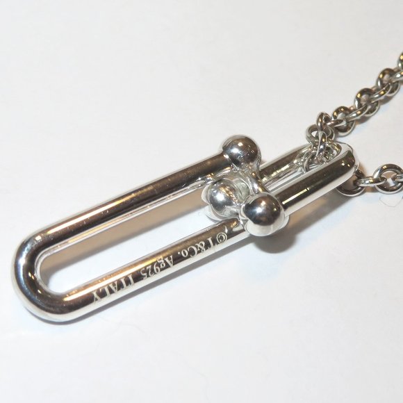 Tiffany's Hardwear Double Link Sterling Silver Necklace - Picture 1 of 11